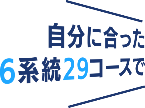 自分に合った6系統32コースで